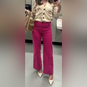 J. Crew “Lizzie” high-rise patch-pocket wide-leg pant